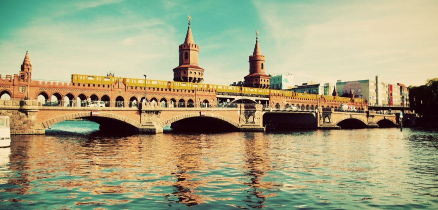 The Oberbaum Bridge in Berlin, Germany