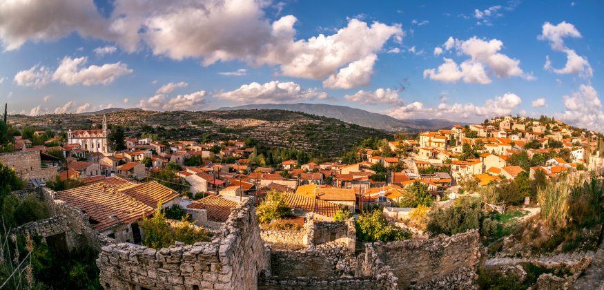 Lofou, a traditional mountain Cyprus village. Limassol District.