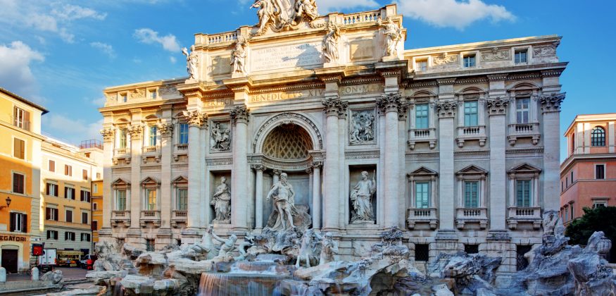 Trevi Fountain, rome, Italy.